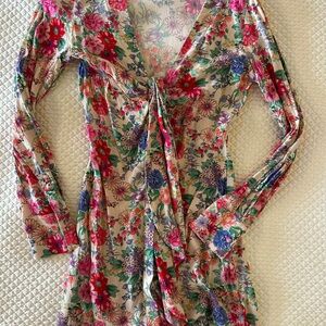 Favorite Daughter Floral Mini Dress - multicolor